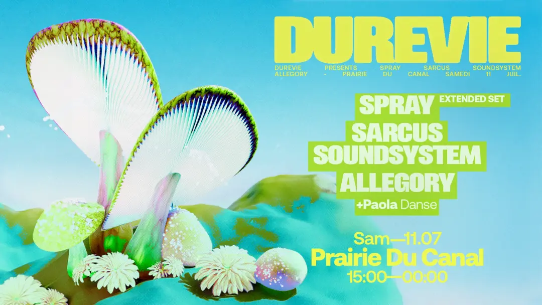 Open air - Dure Vie: Spray, Sarcus Soundsystem, Allegory