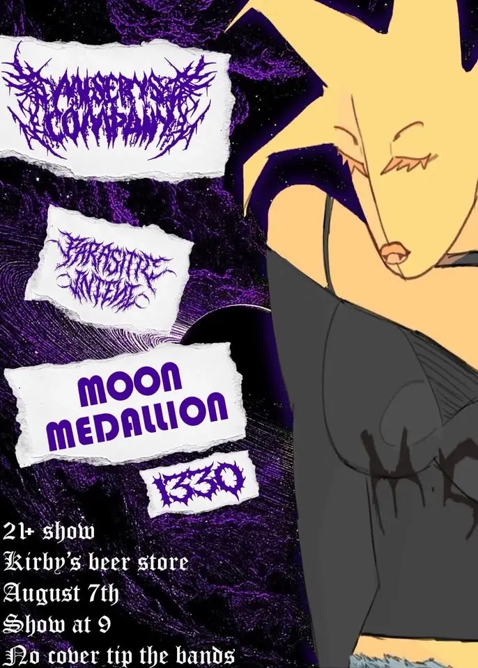 Moon Medallion // Misery’s Company // Parasitic Intent // 1330