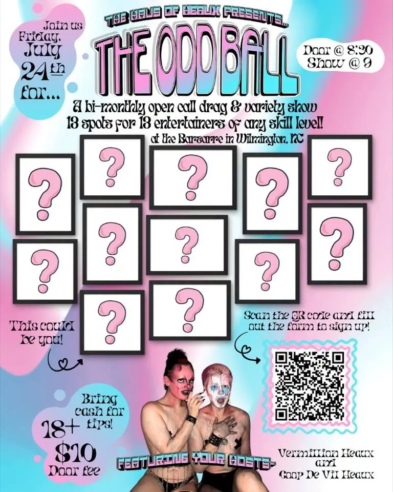 the ODDBALL Open Stage Drag Show!! 