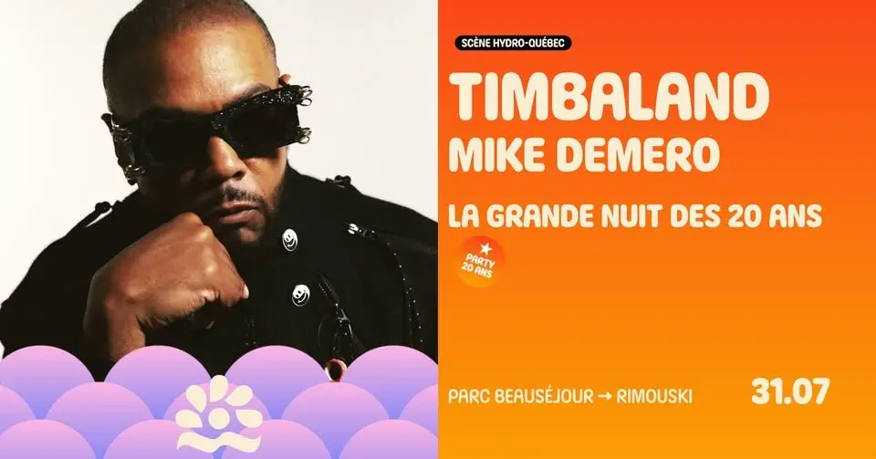 Timbaland à Rimouski | La Grande Nuit des 20 ans | Les Grandes Fêtes TELUS 