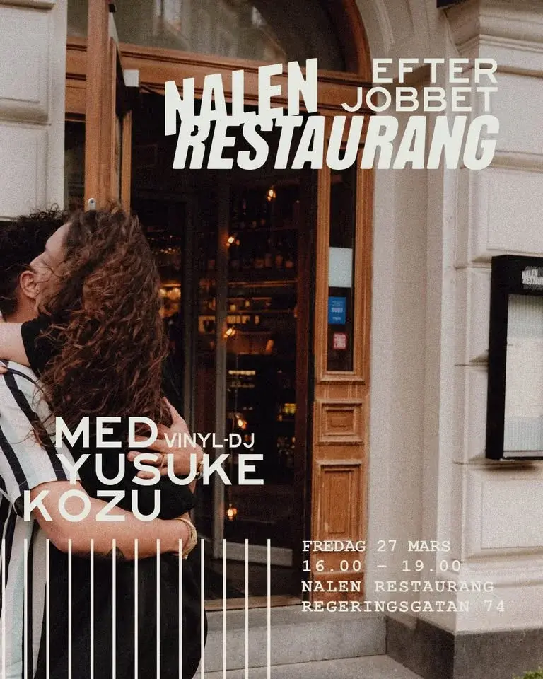 Efter jobbet med Yusuke Kozu (Vinyl-DJ) | Nalen Restaurang, Stockholm