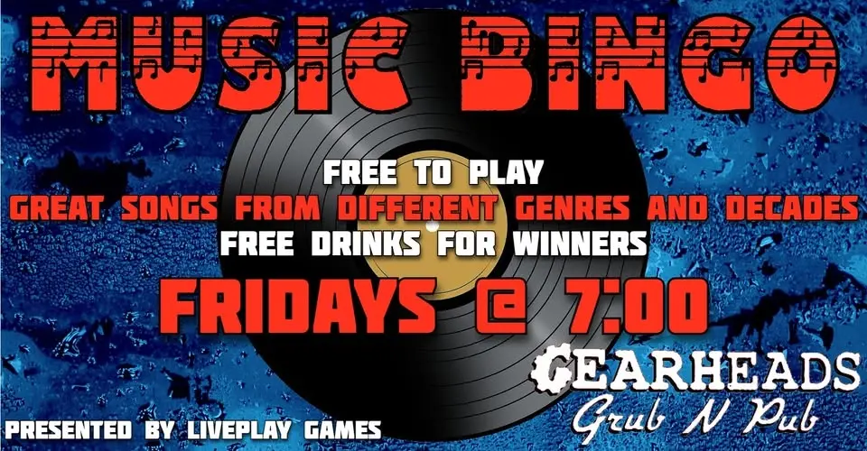 Music Bingo at Gearheads