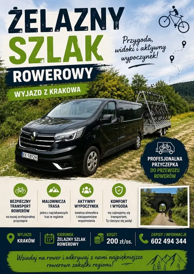 🚴♀️🚴♂️ Rowerowa Przygoda na Żelaznym Szlaku – Wyjazd z Krakowa 🚴♀️🚴♂️