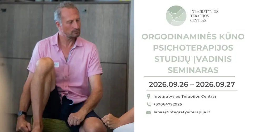 Orgodinaminės kūno psichoterapijos studijų įvadinis seminaras