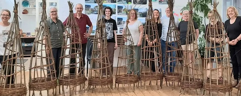 Make your own Willow Garden Plant Supports & Pea Frames with Wyldwood Willow