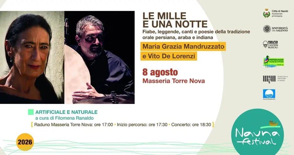 NAUNA FESTIVAL 2026 - MARIAGRAZIA MANDRUZZATO, VITO DE LORENZI in "LE MILLE E UNA NOTTE"
