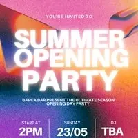 Solstice (opening season summer party)