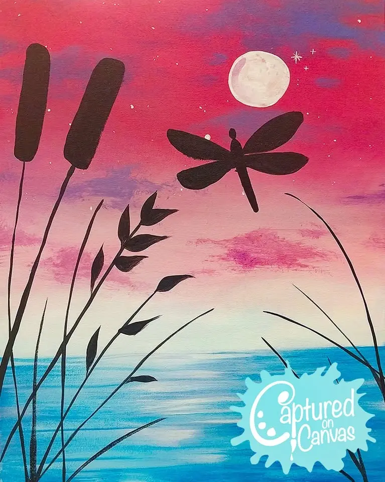 Dragonfly at Dusk Paint & Sip Party!
