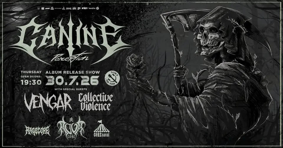 CANINE – Perception Album Release Show + AQUACORE After Party