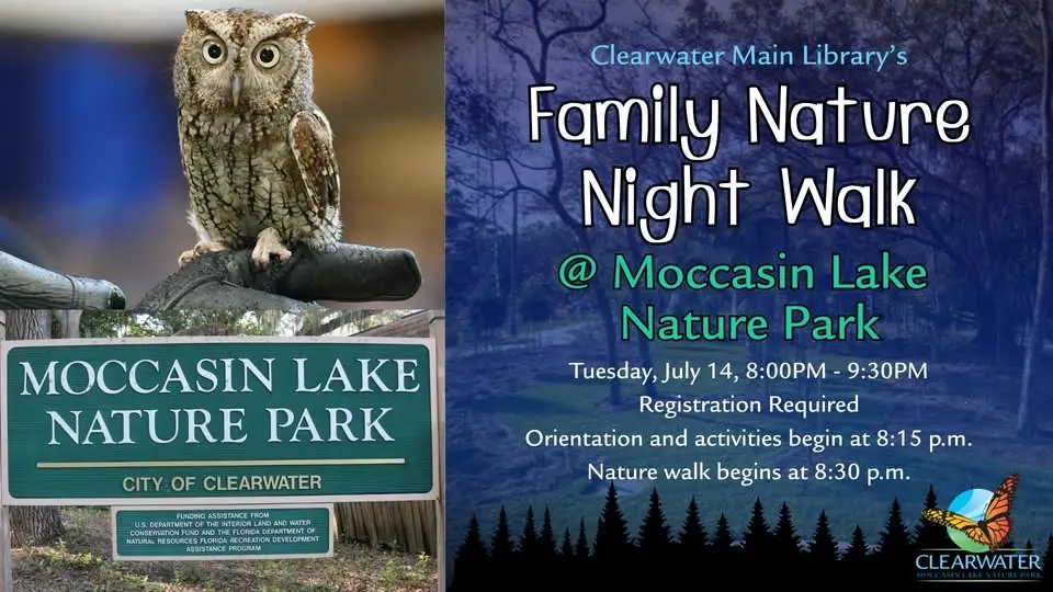 Family Nature Night Walk @ Moccasin Lake Nature Park