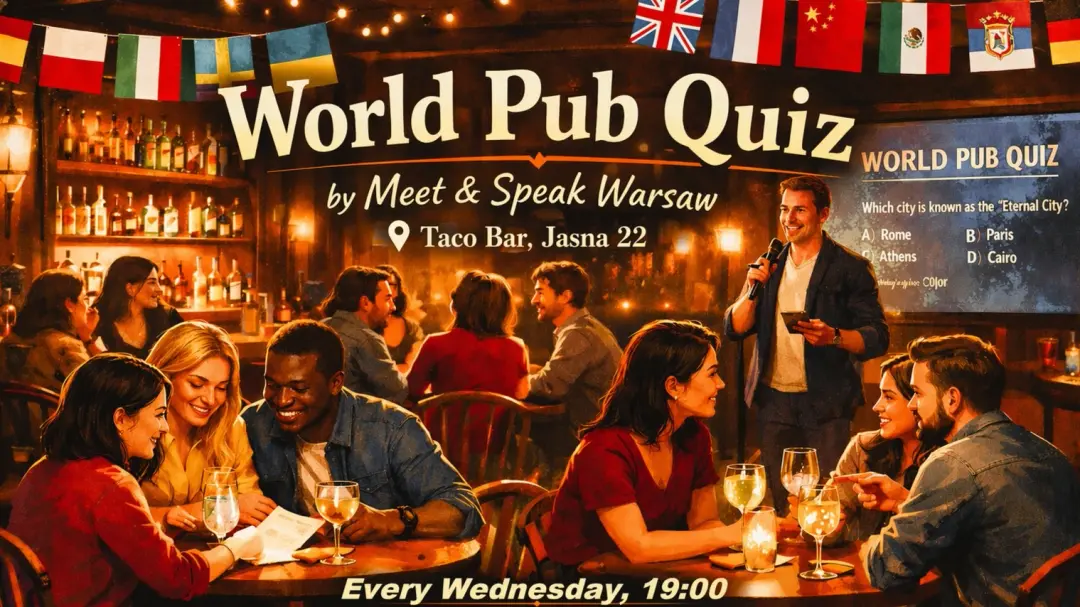 World Pub Quiz 🌍🤓 + Social Meetup 🤝💬🍸✨