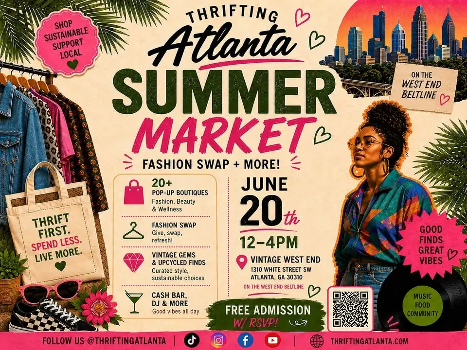Thrifting Atlanta Summer Market + Fashion Swap