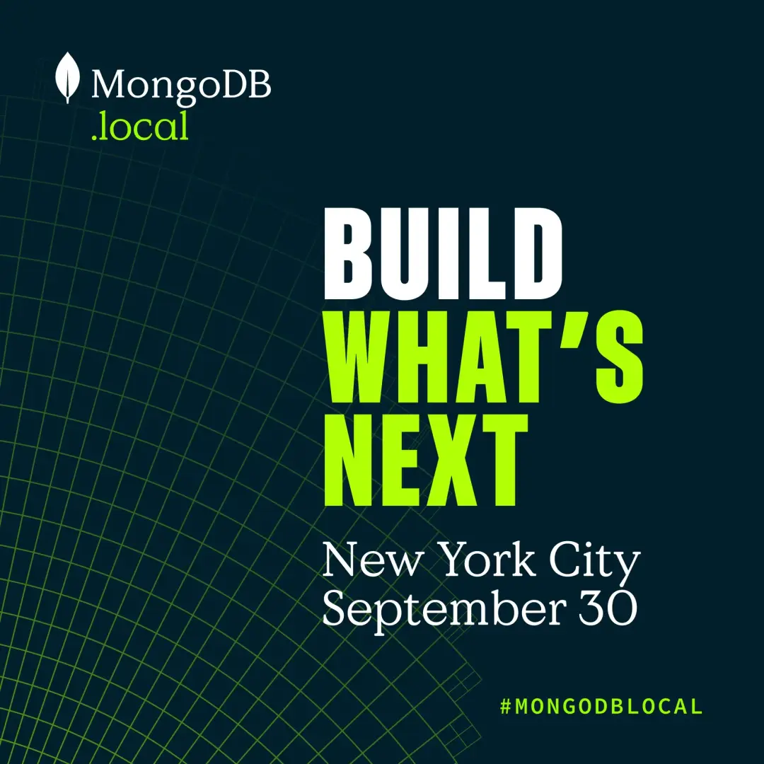 MongoDB.local NYC: For Founders Building What's Next
