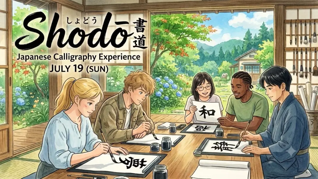 ✍️ Shodō 🗾 Japanese Calligraphy Experience 🗻