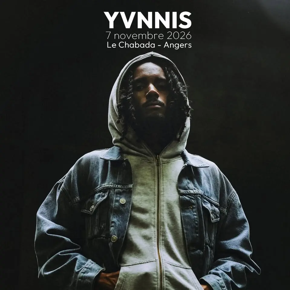 Yvnnis à Angers • en concert le 7 novembre 2026 • Le Chabada
