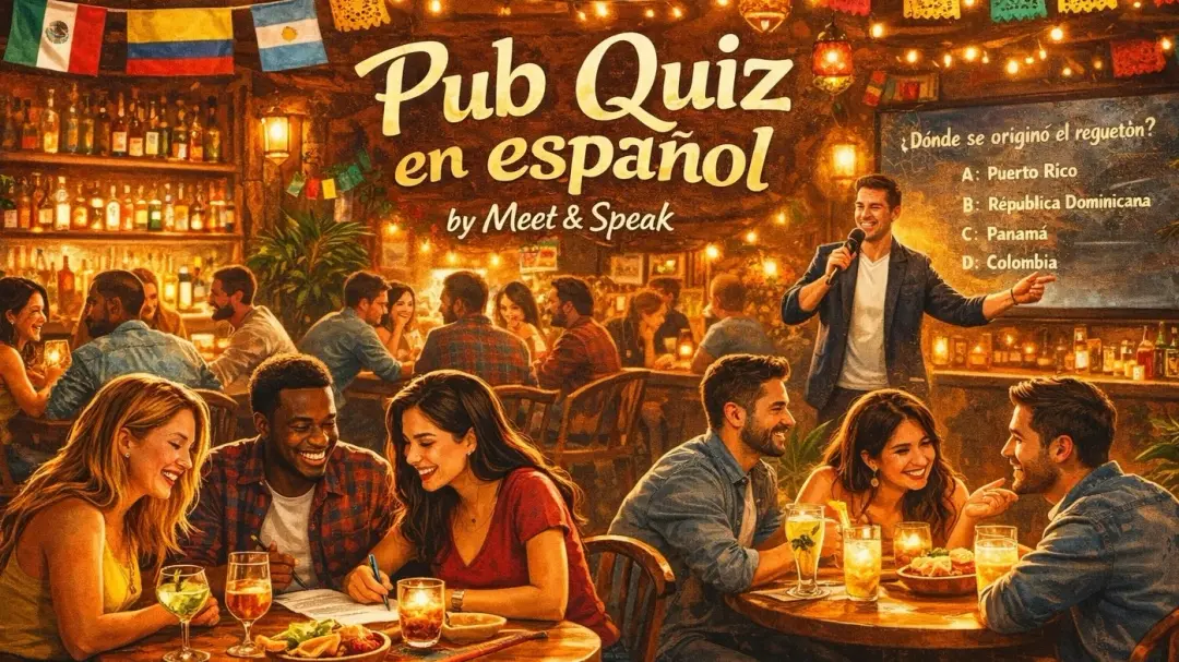 Pub Quiz en Español 🇪🇸🌎 - Aprende y Socializa 🤝💬🍸