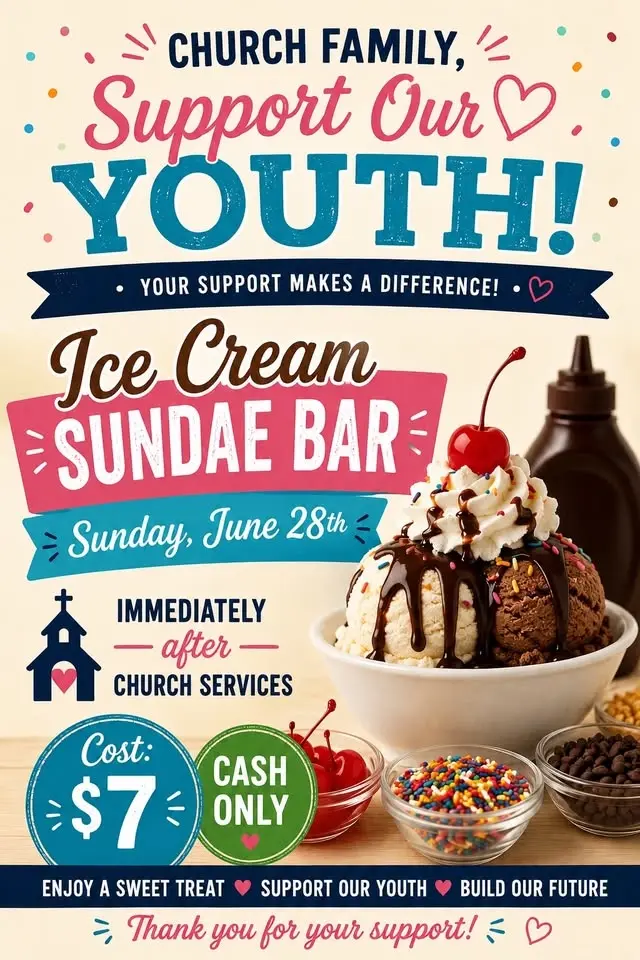 Ice Cream Sundae Bar