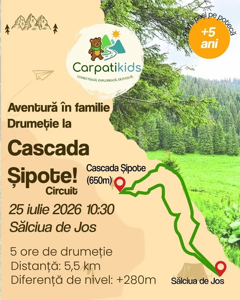 🌲 Aventură în Familie: Drumeție la Cascada Șipote (Cascada de Travertin)