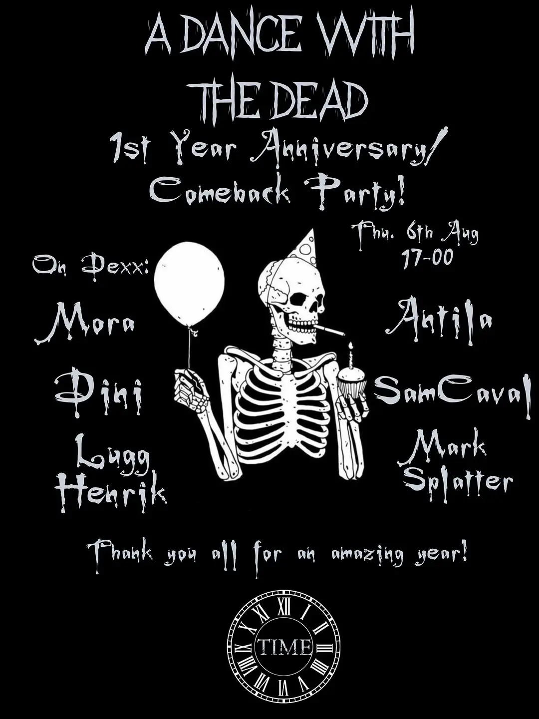 A Dance With The Dead – 1st Year Anniversary / Comeback Party
