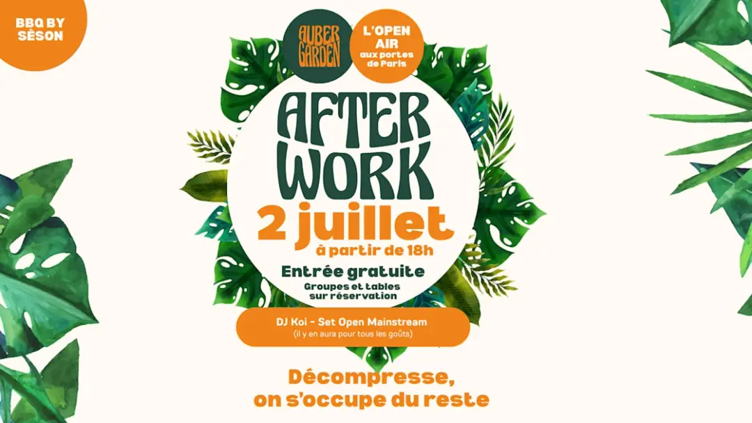 Afterwork - 2 Juillet - Avec Djay Koi