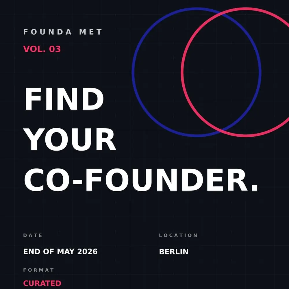 FOUNDA MET x The Delta - Curated Cofounder Dating #3