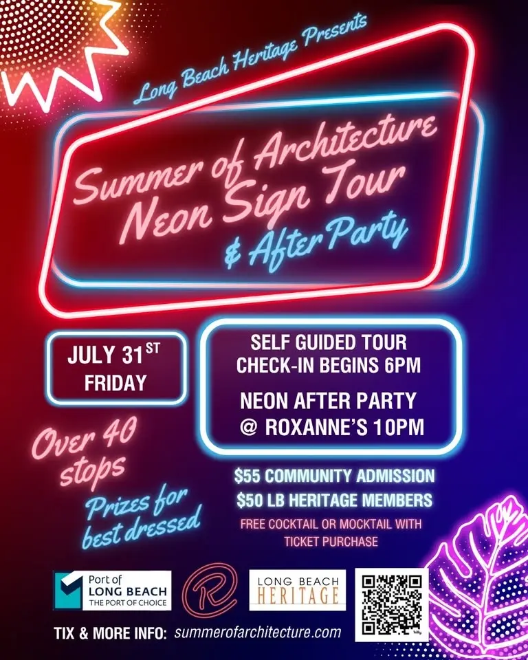 Summer of Architecture Neon Signs Tour & Roxanne's After Party