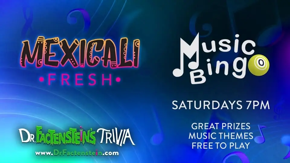 Music Bingo at Mexicali Fresh (Savannah)