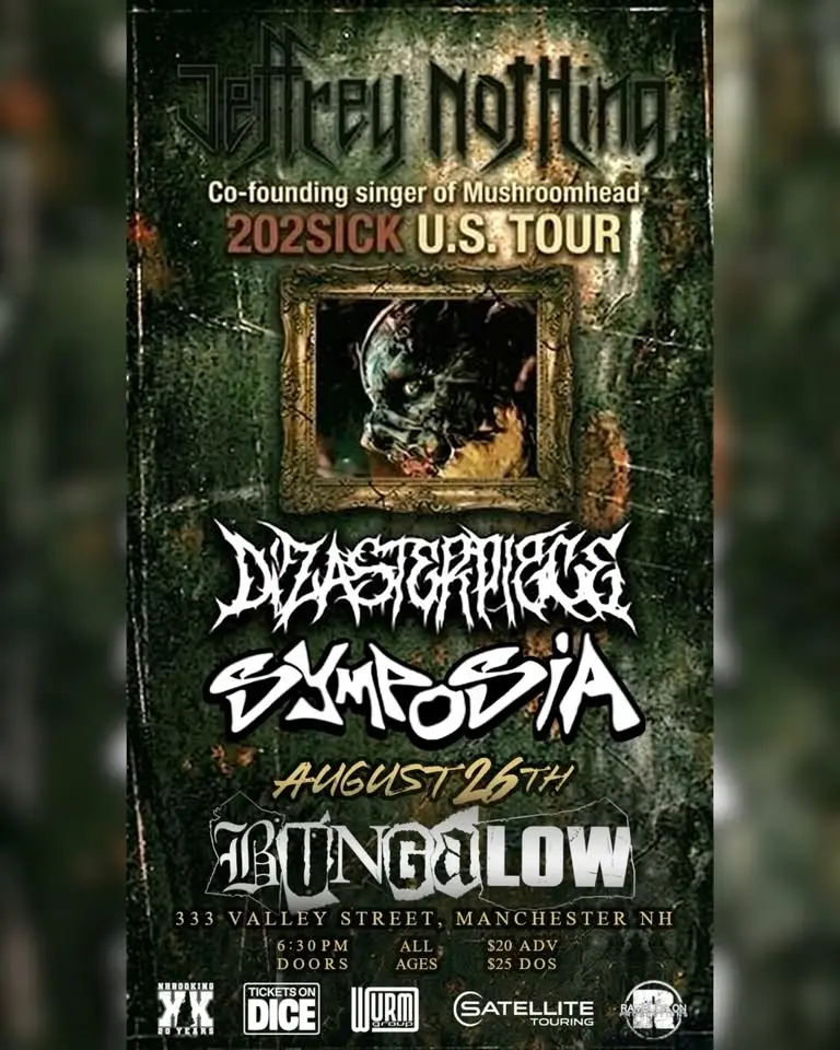 JEFFREY NOTHING (of Mushroomhead) with DIZASTERPIECE & SYMPOSIA