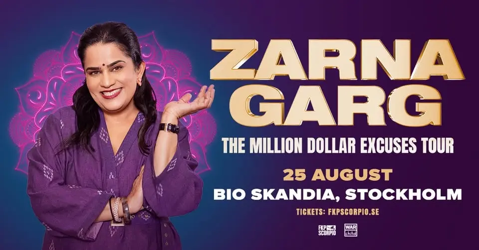 Zarna Garg - The Million Dollar Excuses Tour | Stockholm