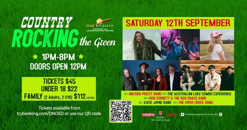 Country Rocking the Green at Club Macquarie