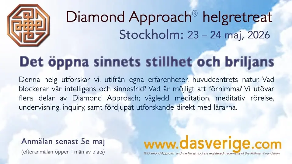 Helgretreat i Diamond Approach på svenska