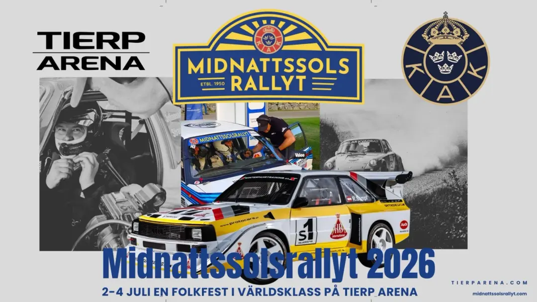 MIDNATTSSOLSRALLYT 2026 2-4 JULI 