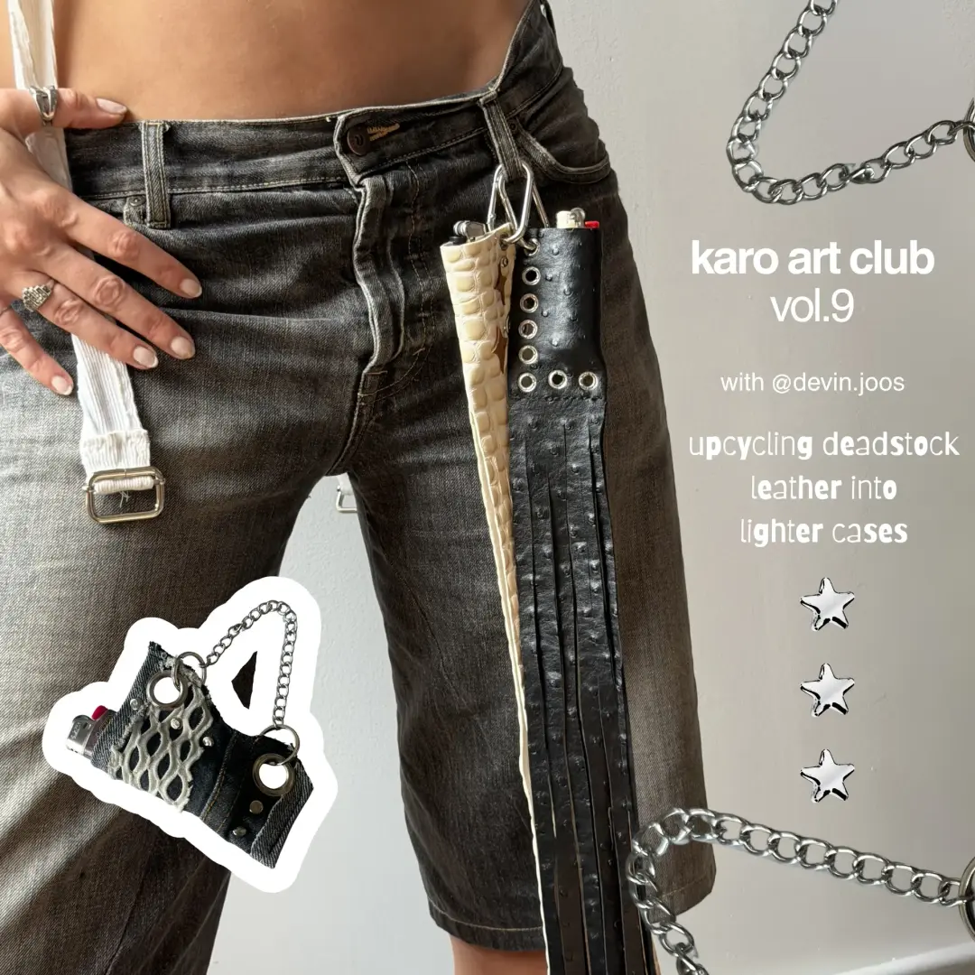 kac vol.9: upcycle leather lighter cases with @devinjoos