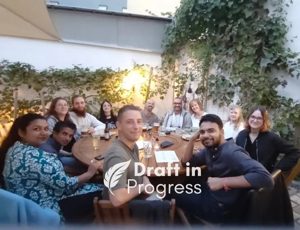 DRAFT IN PROGRESS: 1-hour writing session at Kočkafé Schrödinger