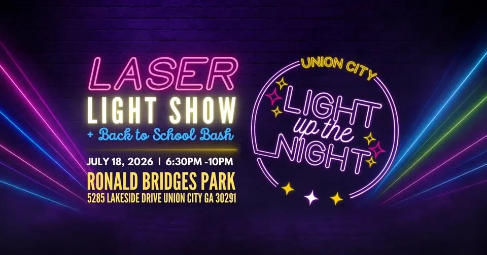 Union City's Light Up the Night Laser Light Show & Back to School Bash