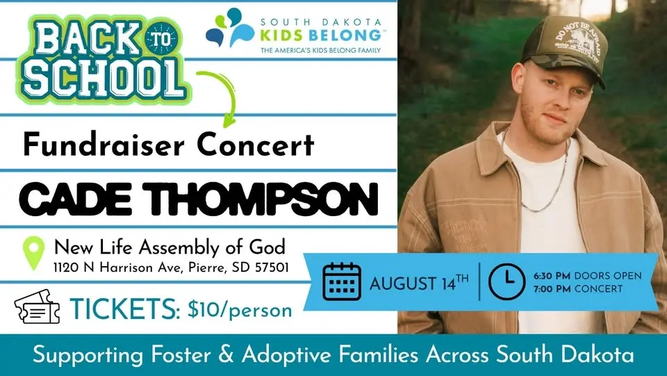 South Dakota Kids Belong - Cade Thompson Fundraiser Concert