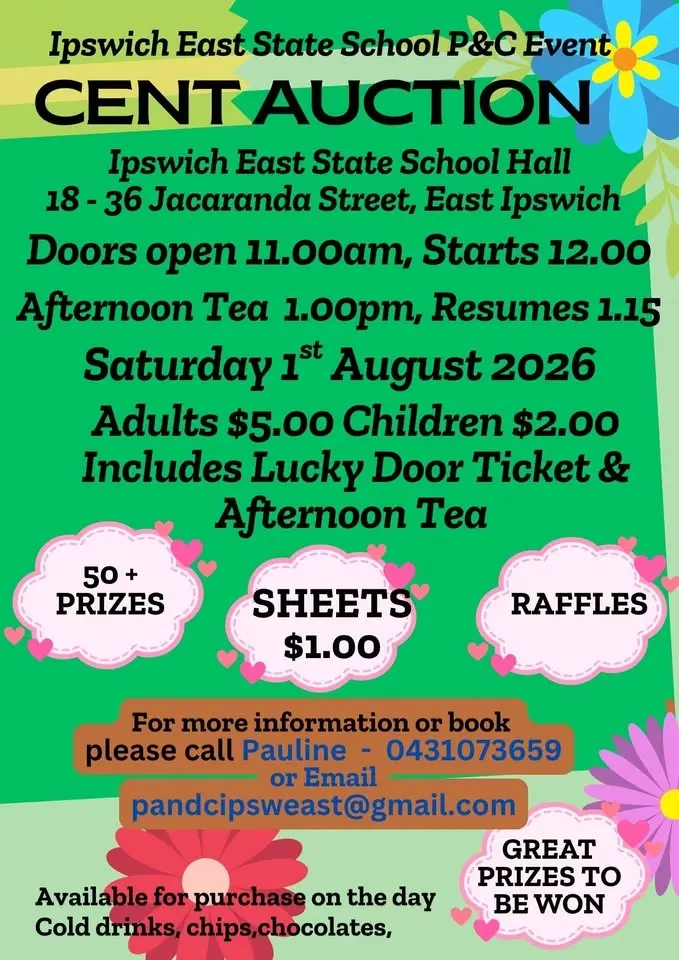 Cent Auction - Ipswich East State School P&C 