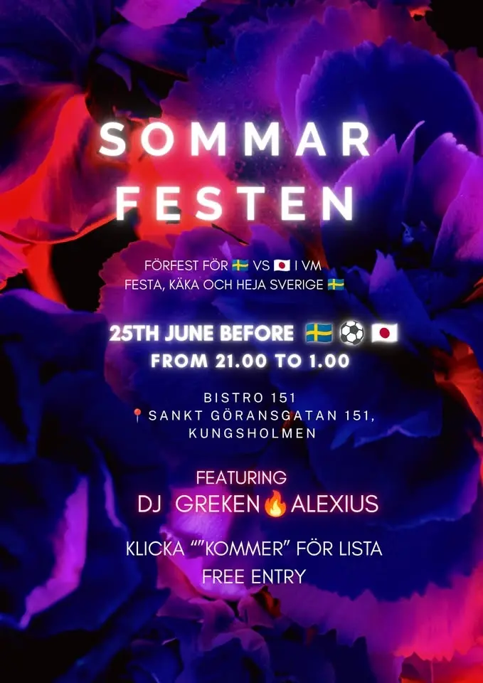 Sommarfesten 🥳 🇸🇪vs🇯🇵 ⚽️