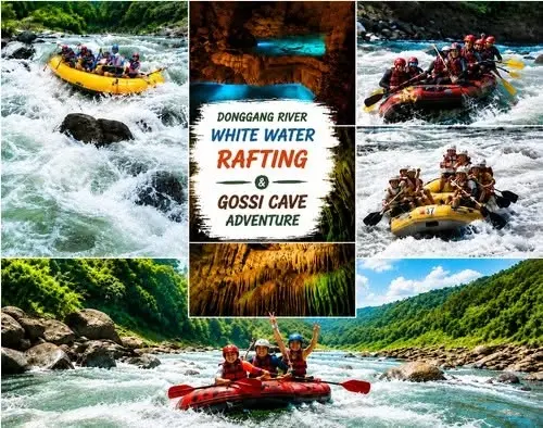 Donggang River White-Water Rafting & Gossi Cave Adventure Day Trip