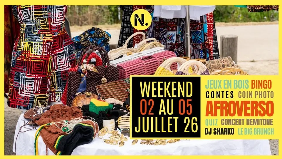Weekend du 2 juillet au 5 juillet "AFROVERSO": Bingo, Quiz, Contes, Concert Remitone, Dj Sharko...