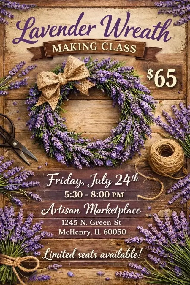 Lavender Wreath Making Class