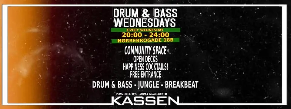 Drum & Bass Wednesdays: OPEN DECKS every week