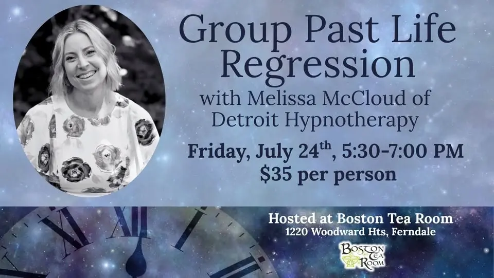 Group Past Life Regression with Melissa McCLoud of Detroit Hypnotherapy
