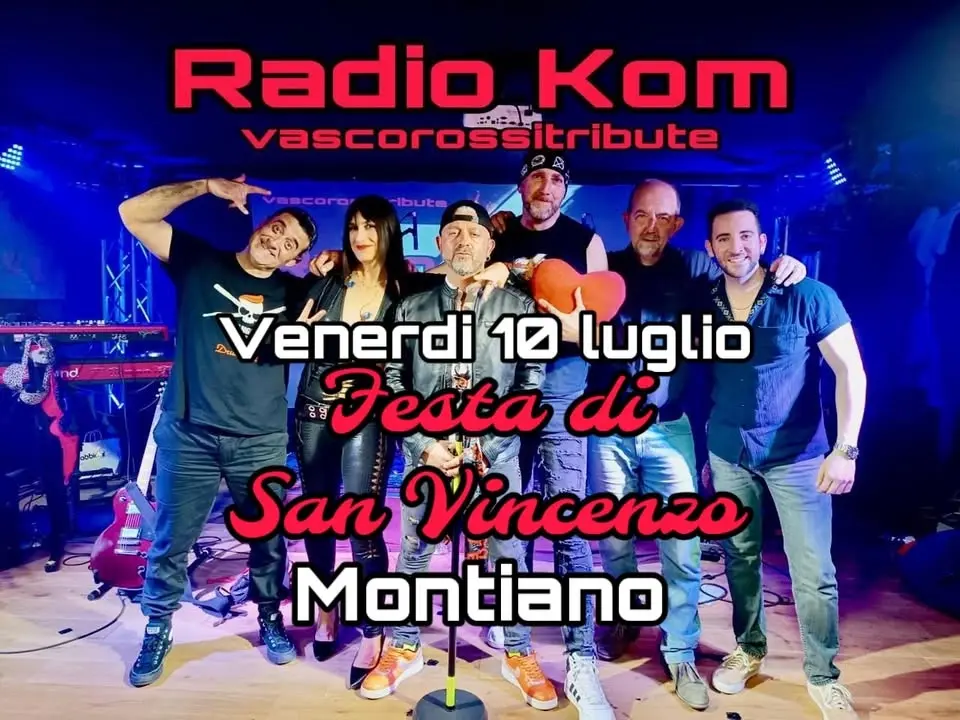 RADIO KOM vascorossitribute live FESTA SAN VINCENZO Montiano