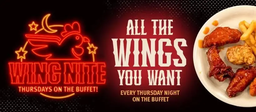 Wing Nite - Wings on the Buffet every Thursday!