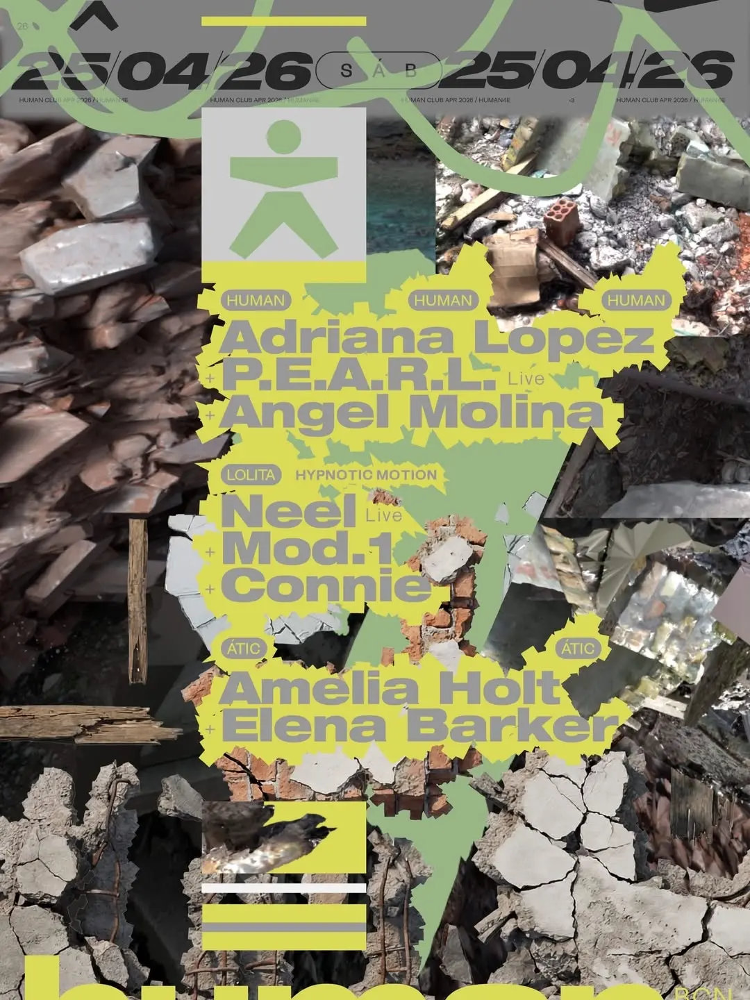 Human Club w. Adriana Lopez, Neel (live), Amelia Holt, more