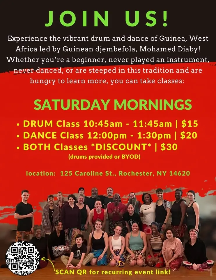 West African DRUM and/or DANCE CLASS with Mohamed Diaby