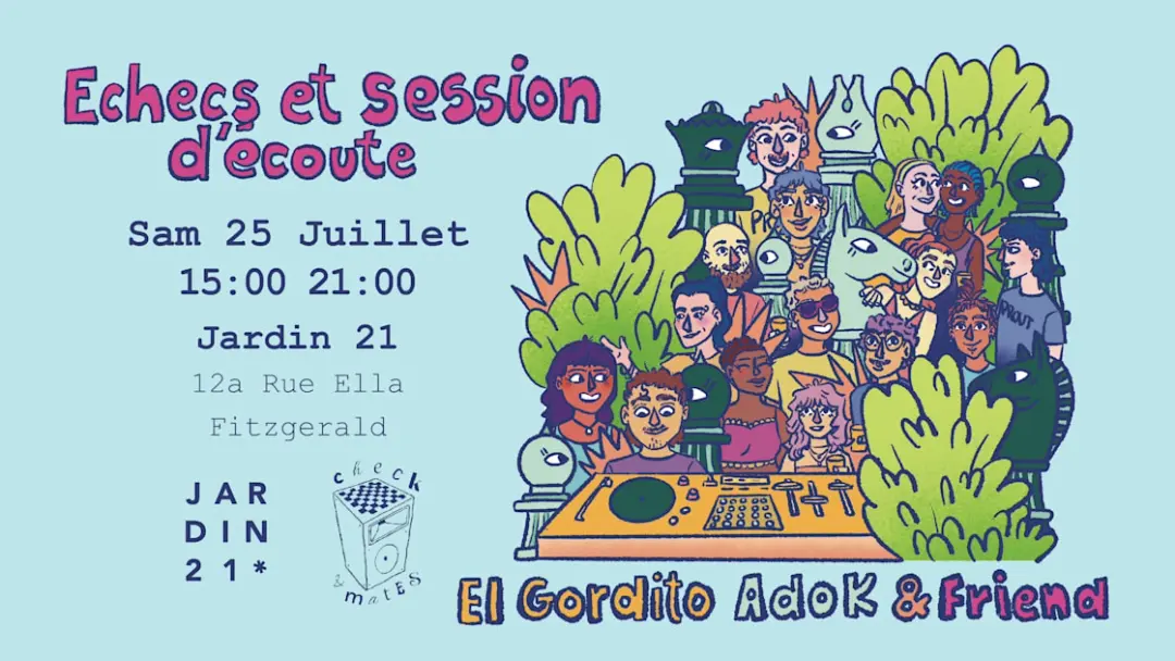 Check And Mates X Jardin21 - Dj Sets & Jeux D'échecs