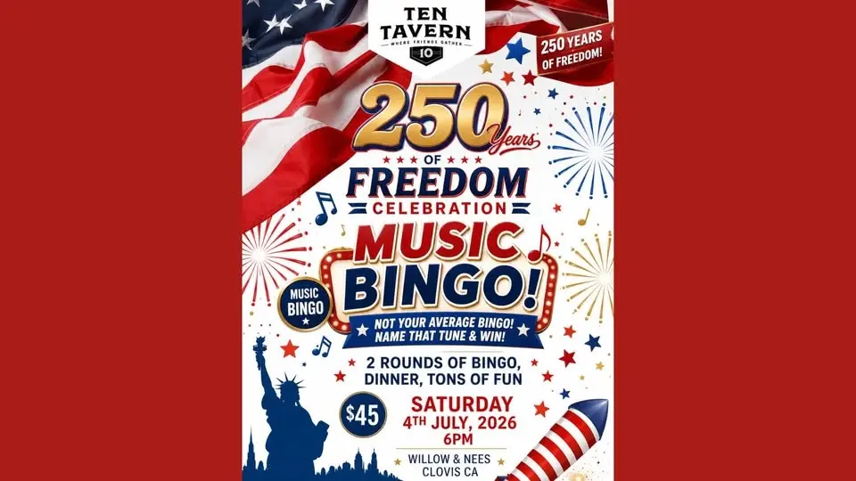 Stars & Strips Music Bingo