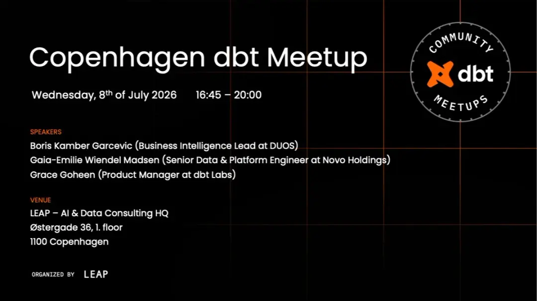 Copenhagen dbt Meetup vol. 10